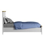 Кровать Квадро-С 90 Белый лак + антик №24 картинка 4 Кровать Квадро-С 90 Белый лак + антик №24 картинка 4